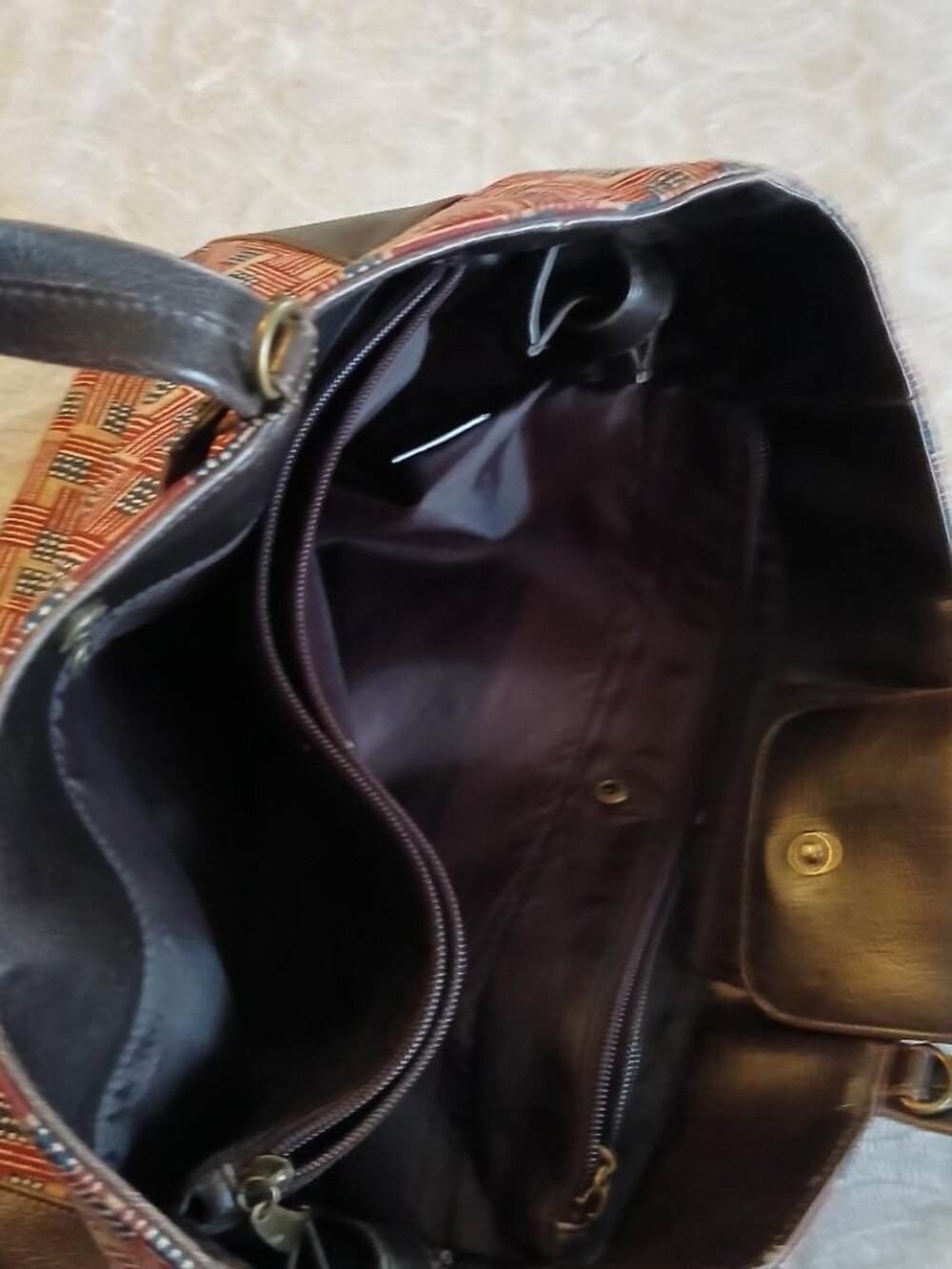 Longaberger Homestead Patriotic tote purse - Picture 7 of 7